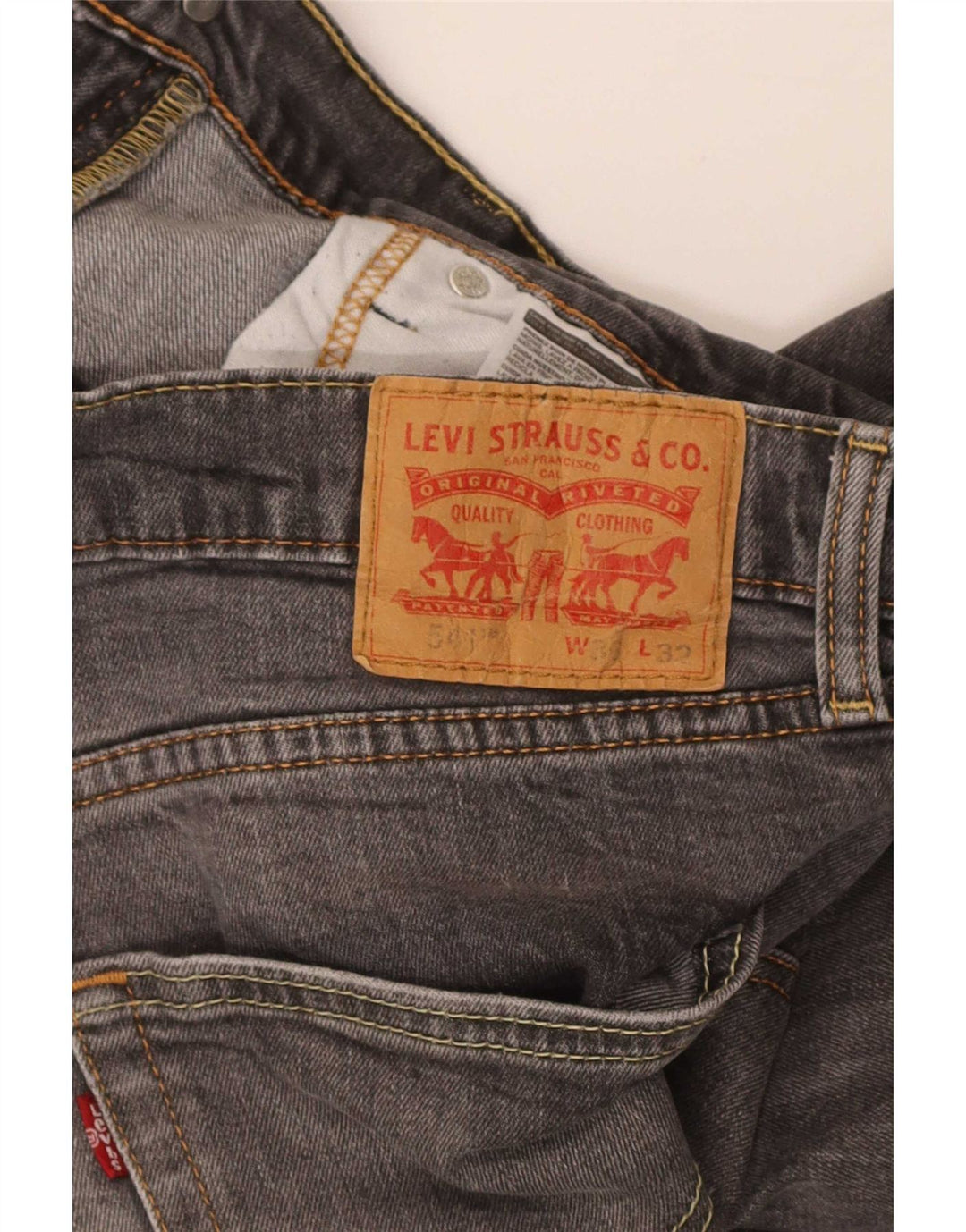 Męskie jeansy Levi's 541 Slim W36 L32 Szara bawełna