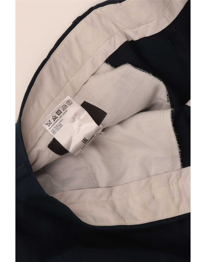 Męskie spodnie Chino Regular Marks & Spencer W40 L31 Granatowe lniane