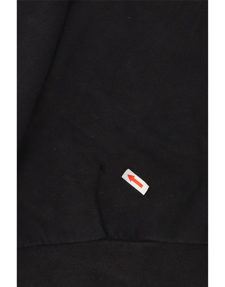 Damska bluza Adidas Graphic Jumper UK 16, duża, czarna, z blokami kolorów