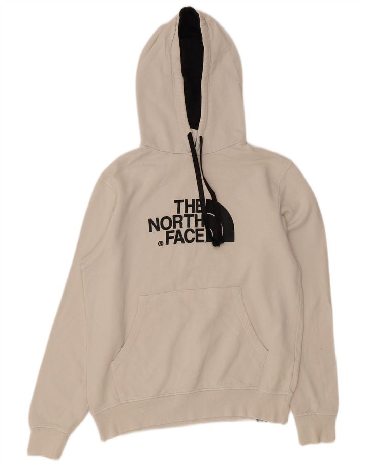Męski sweter z kapturem The North Face z grafiką, średni, biały, bawełniany
