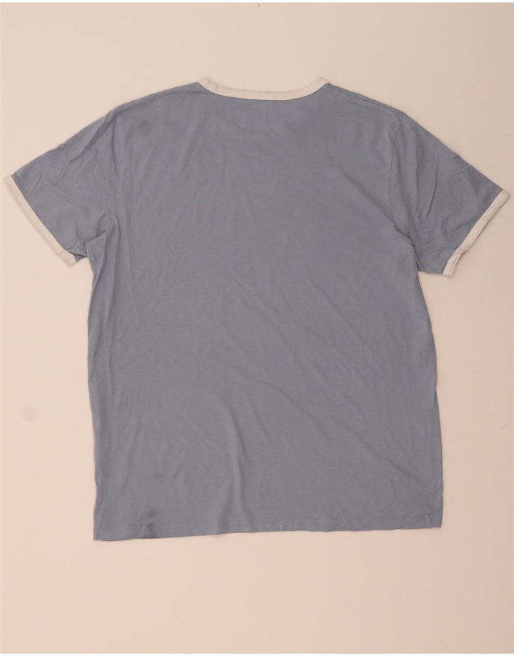 Męska koszulka T-shirt JACK & JONES, XL, niebieska, bawełniana