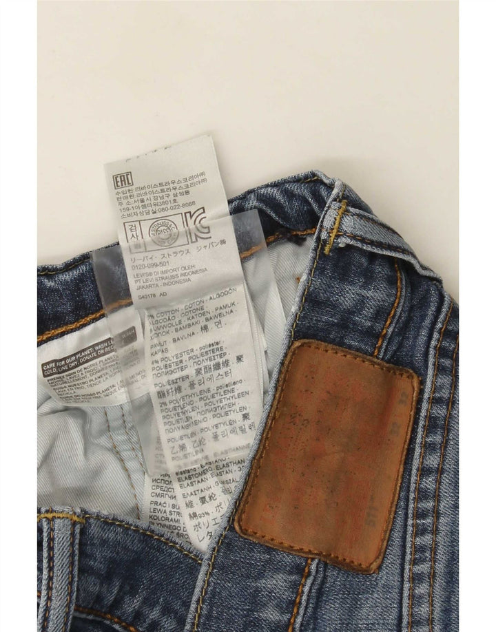 Męskie jeansy Levi's 511 w trudnej sytuacji W32 L32 Niebieska bawełna