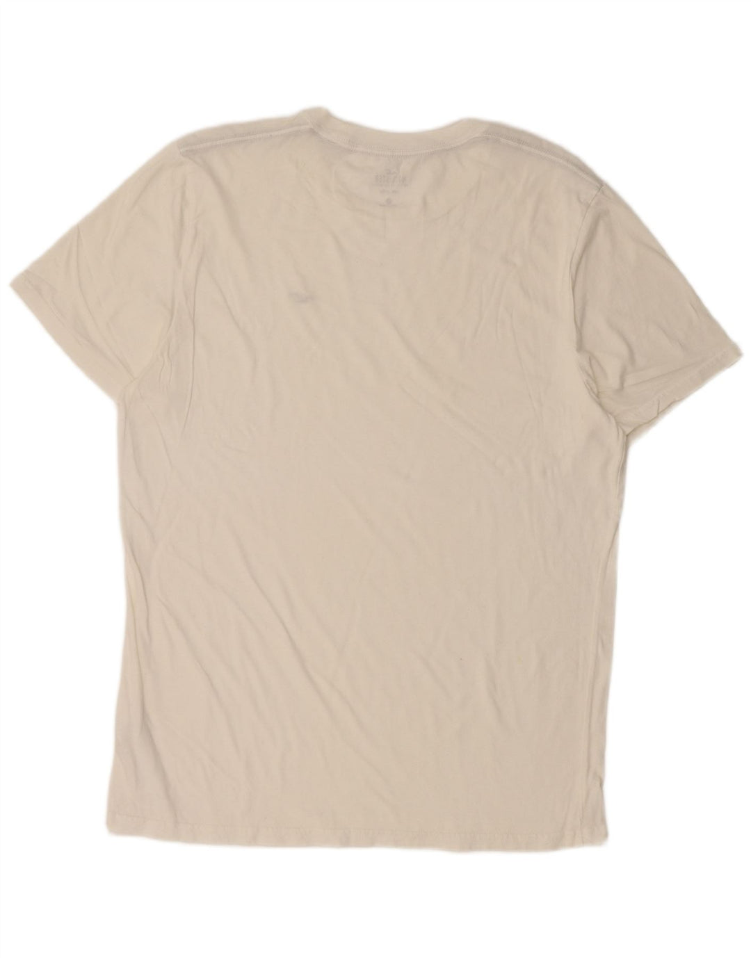 HOLLISTER Mens T-Shirt Top Large White Cotton