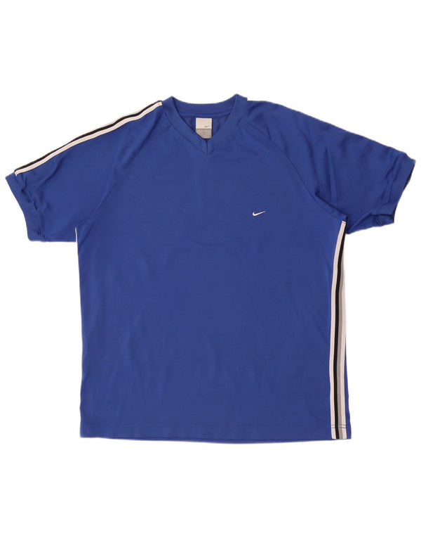 Koszulka męska Nike Top UK 45/47 XL, niebieska, bawełniana