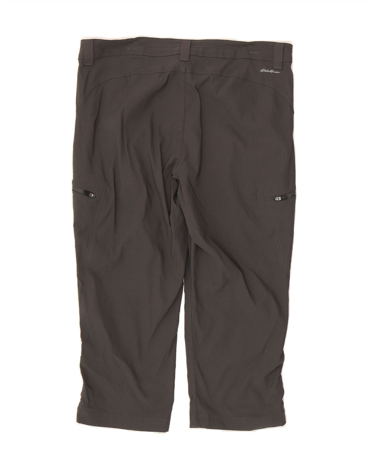 EDDIE BAUER Womens Capri Cargo Trousers US 12 Large W34 L21 Grey Nylon Vintage Eddie Bauer and Second-Hand Eddie Bauer from Messina Hembry 