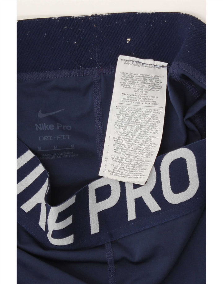 Damskie legginsy Nike Dri Fit Graphic UK 12, średni granatowy poliester