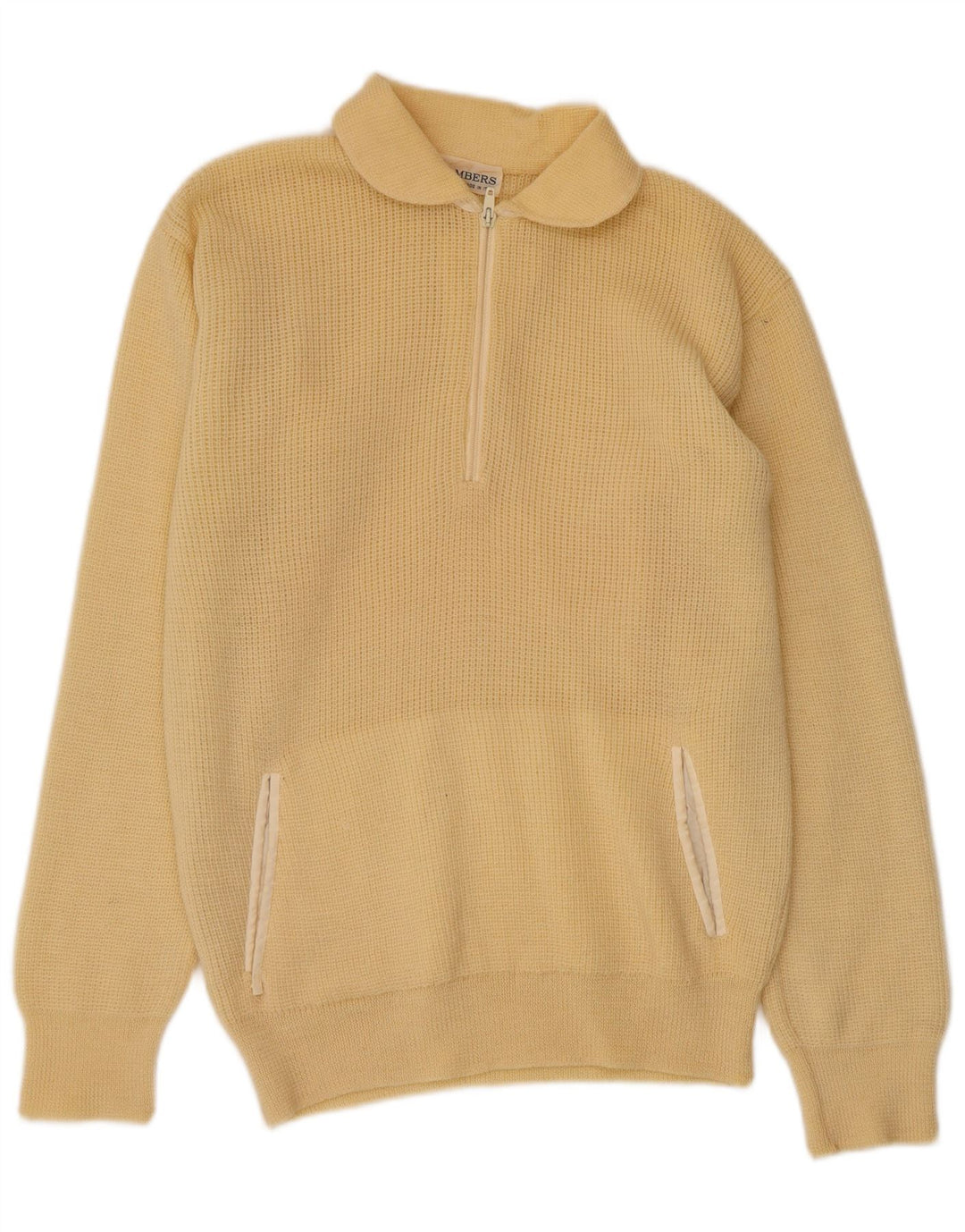 Męski sweter polo Lambers w kolorze średniego beżu