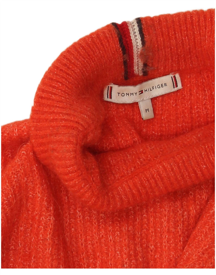 Sweter damski Tommy Hilfiger z okrągłym dekoltem UK 14, średni pomarańczowy