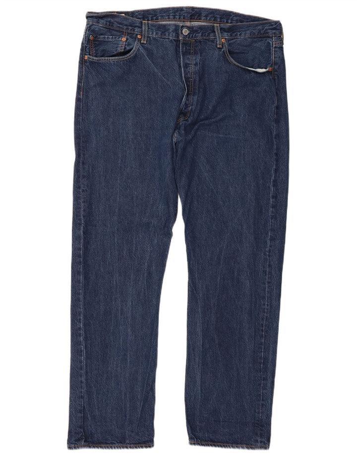 Męskie jeansy Levi's 501 Straight W40 L32 Niebieskie bawełniane