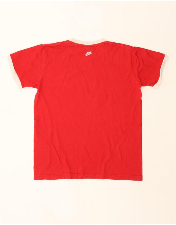 Męska koszulka z grafiką Nike Top UK 39/40, średnia czerwona bawełna