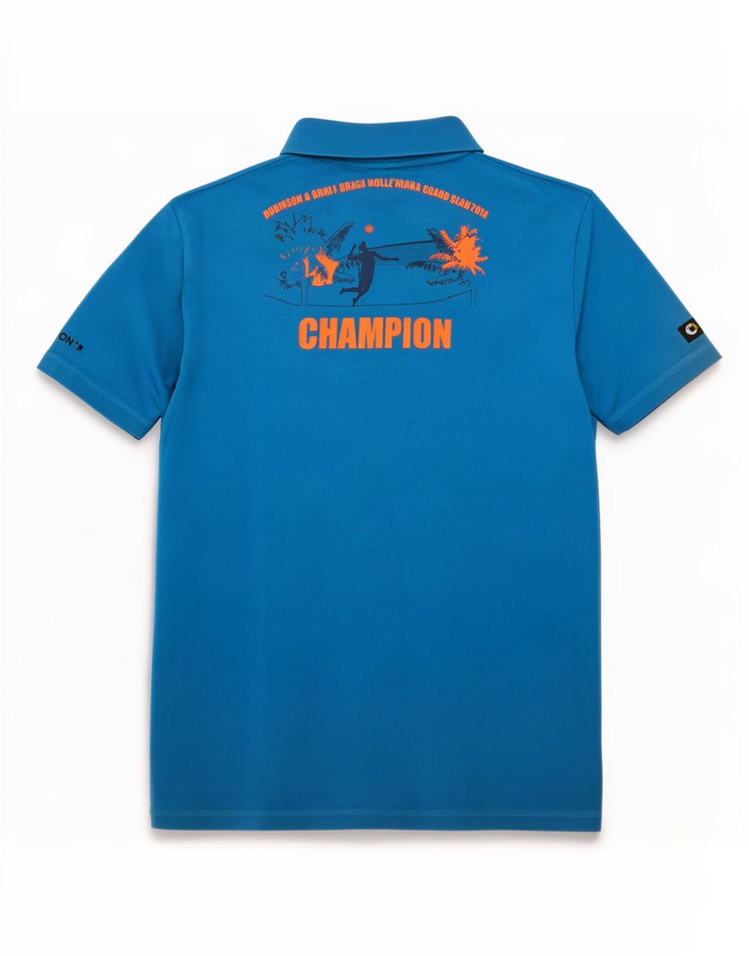 Męska koszulka polo Adidas z grafiką, duża, niebieska, bawełniana