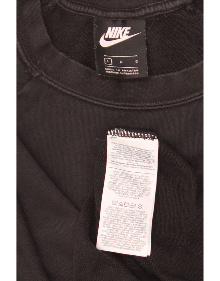 Damska bluza dresowa Nike UK 16, duża, czarna bawełna