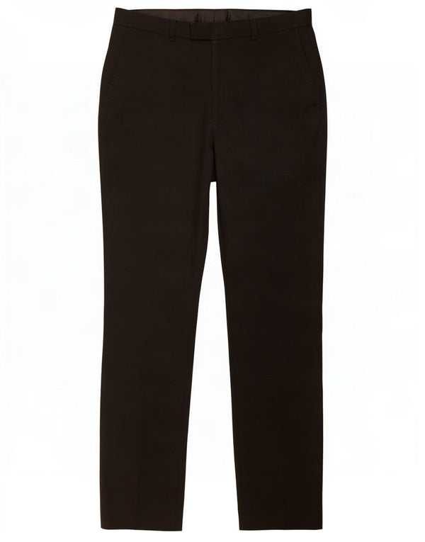 Marks & Spencer Męskie spodnie garniturowe slim fit W32 L33 Czarny poliester