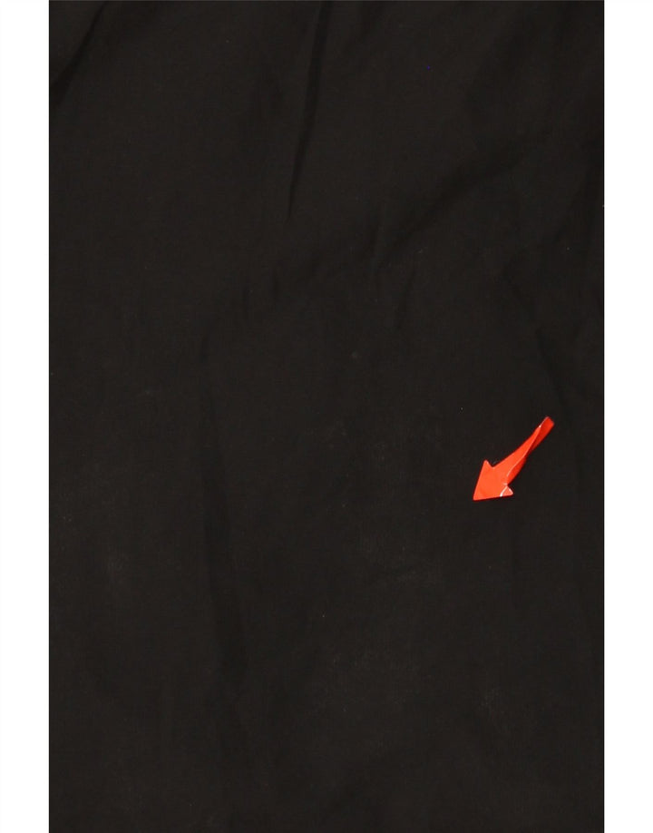 Adidas Męska kurtka Anorak UK 36 Mały czarny poliester z blokami kolorów