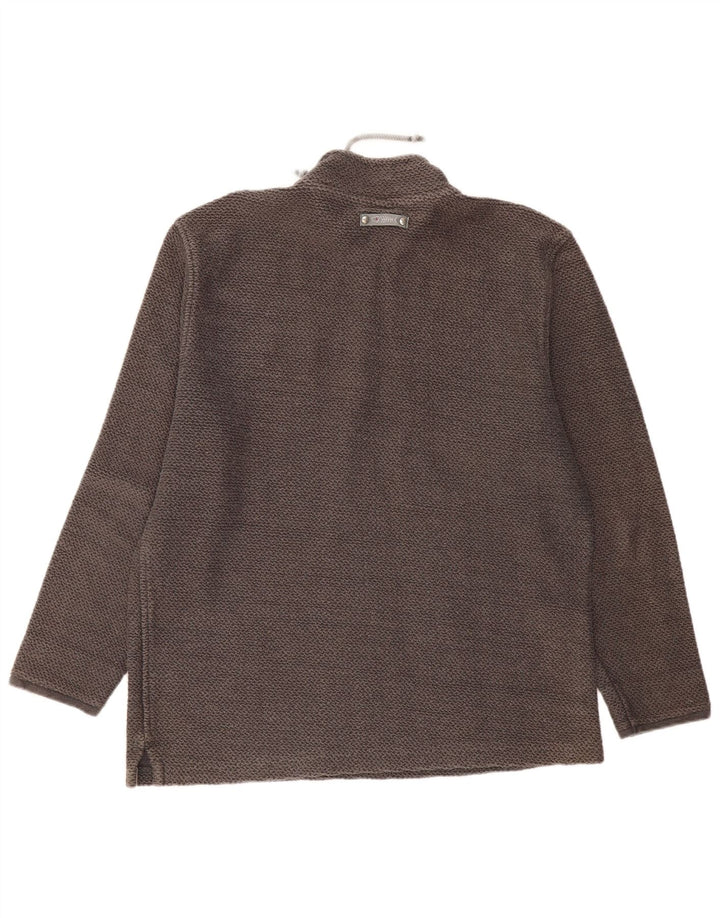 Męska bluza z zamkiem błyskawicznym Weird Fish XL, szara, bawełniana