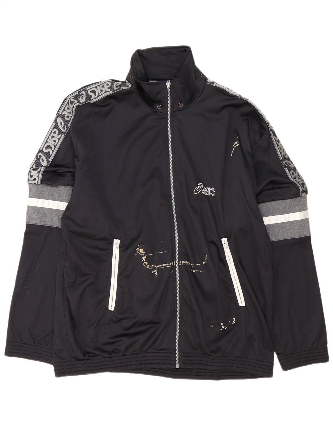 Męska kurtka dresowa Asics Graphic IT 54 XL w kolorze czarnym