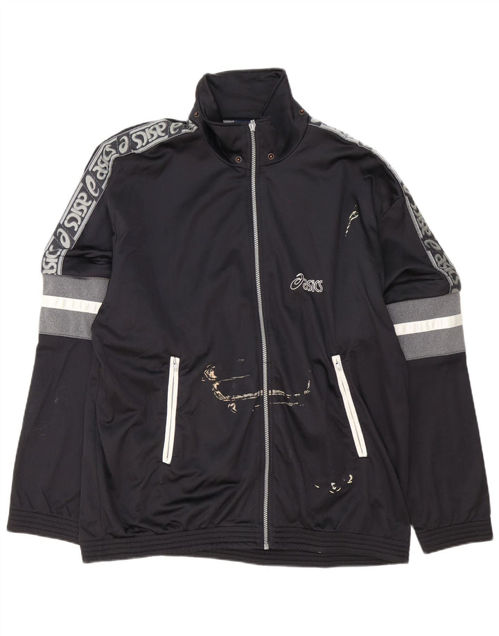 Męska kurtka dresowa Asics Graphic IT 54 XL w kolorze czarnym