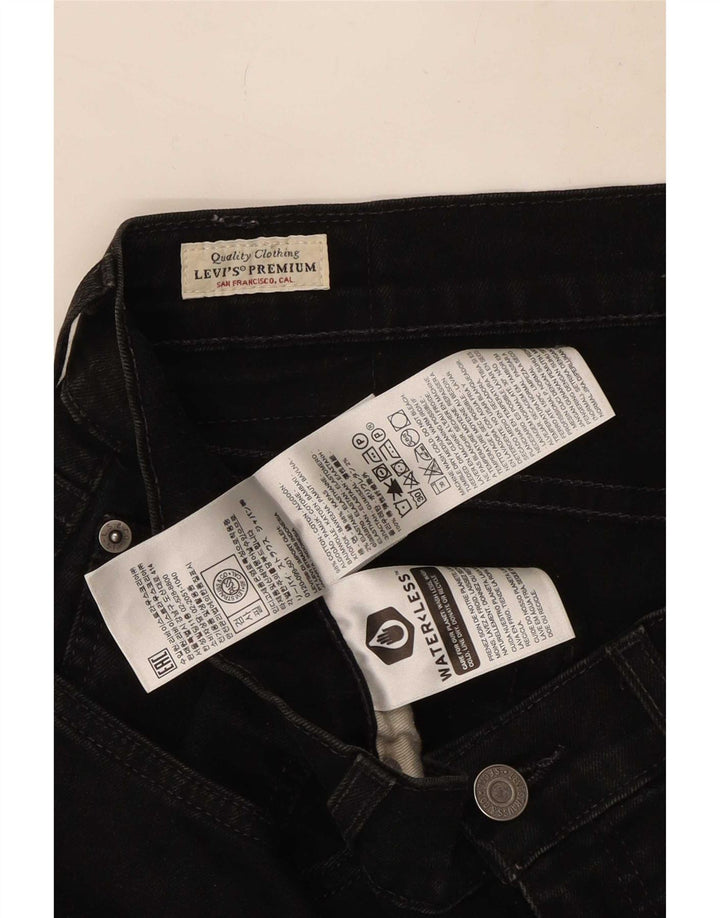 Męskie jeansy slim fit Levi's W34 L30 Czarna bawełna