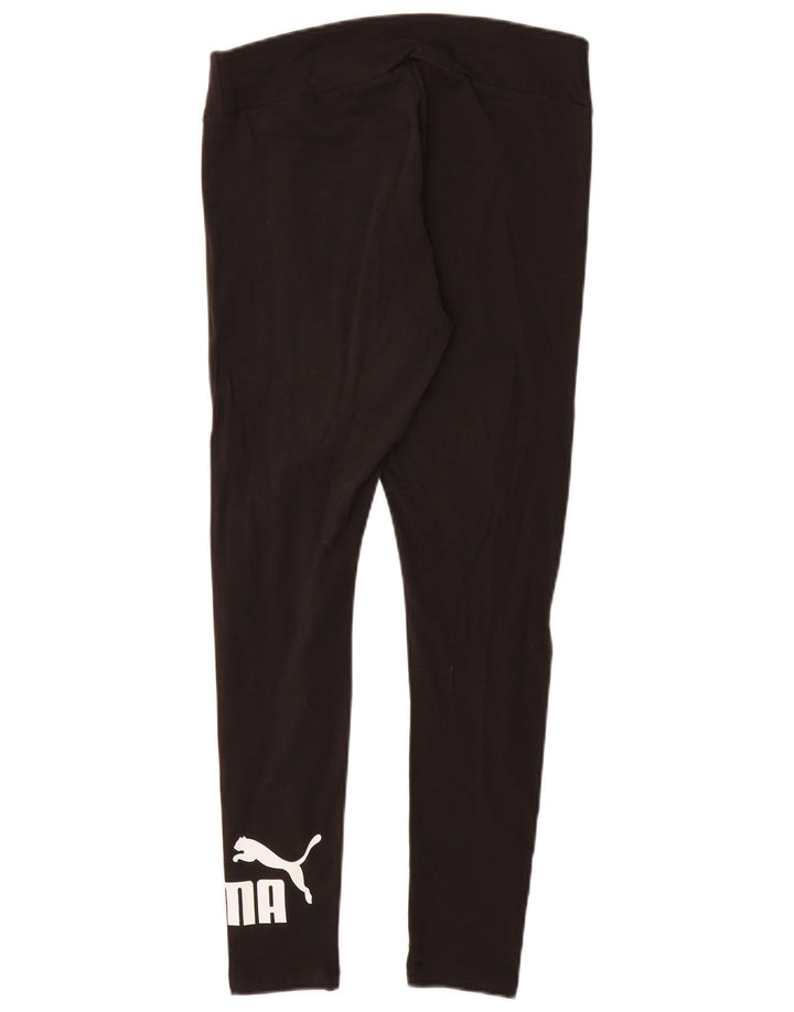 Damskie legginsy z grafiką PUMA UK 12, średnie czarne, bawełniane