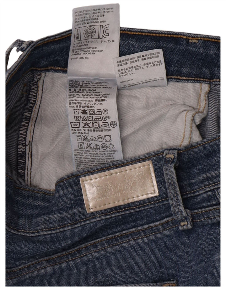 Damskie dżinsy rurki Levi's w trudnej sytuacji W29 L30 Niebieska bawełna