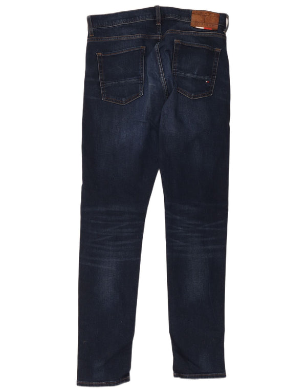 Męskie dżinsy Tommy Hilfiger Bleecker Slim W34 L32 Granatowa bawełna