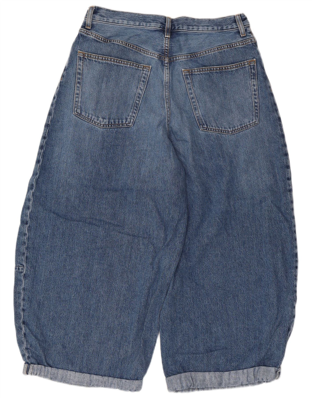 Cos Damskie dżinsy Harem Capri EU 38 Medium W30 L21 Niebieska bawełna