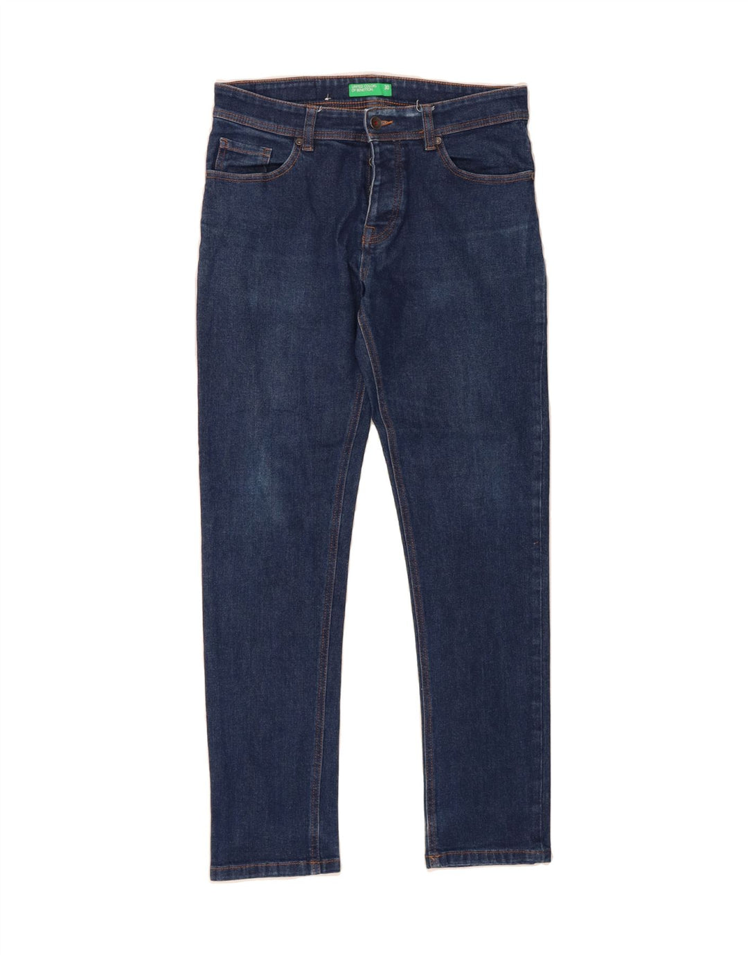 BENETTON Mens Slim Jeans W30 L30 Blue Cotton Vintage Benetton and Second-Hand Benetton from Messina Hembry 