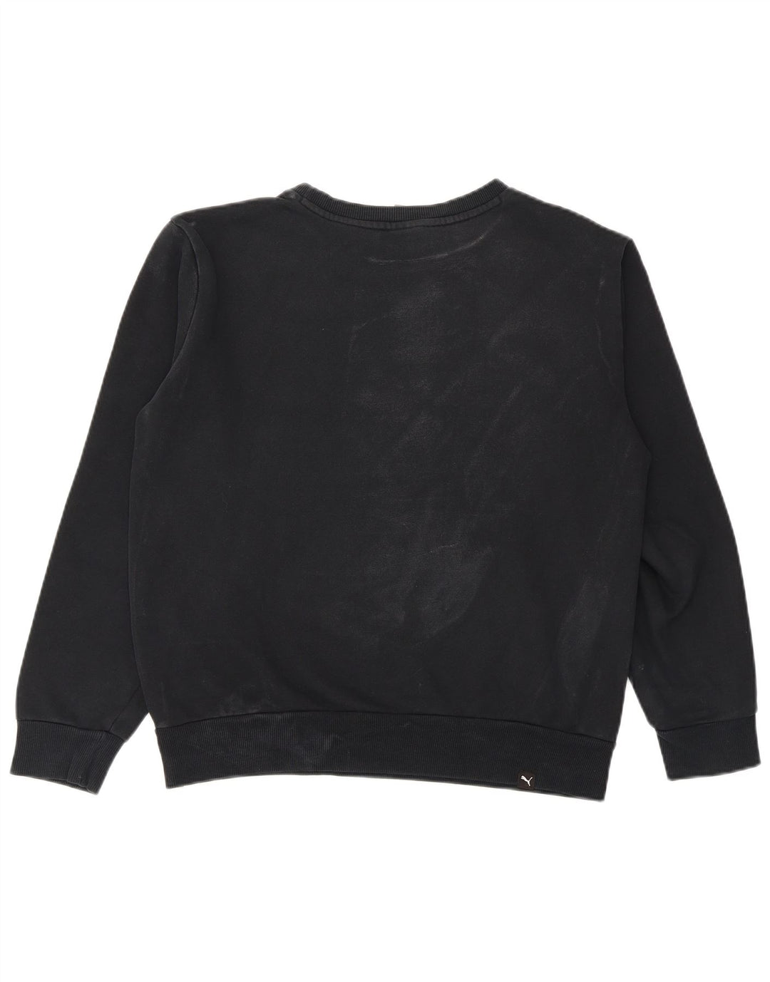 Męska bluza z grafiką Puma, mała, czarna, bawełniana