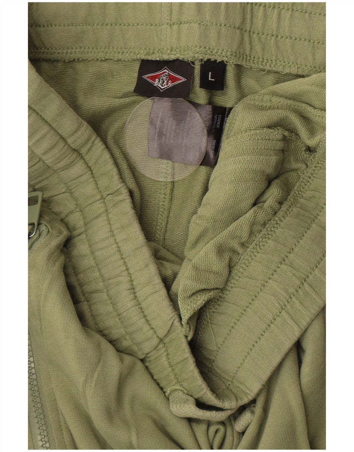Męskie spodnie dresowe Bear Cargo, duże, bawełniane w kolorze khaki