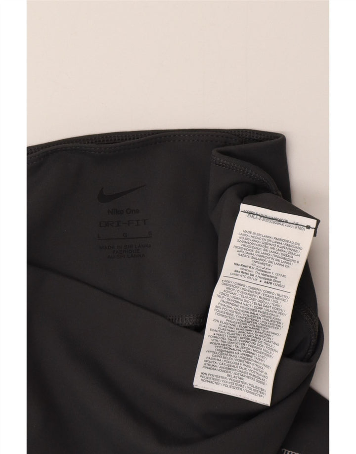 Damskie legginsy NIKE Graphic UK 16, duże, szare, poliestrowe