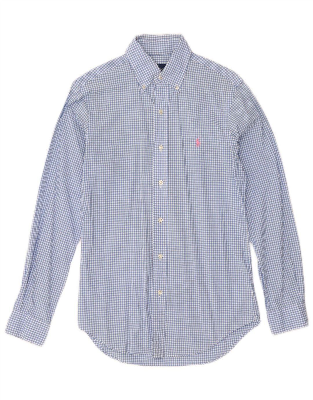 Koszula męska Ralph Lauren XS, niebieska bawełniana kratka