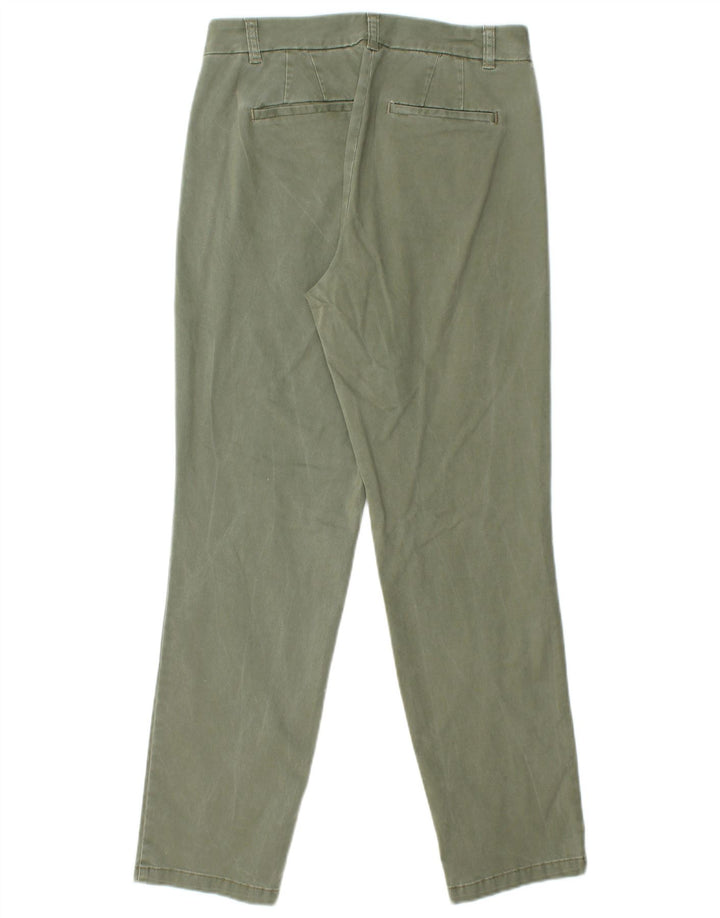 Damskie proste spodnie chino MONSOON UK 12 Medium W32 L28 Khaki