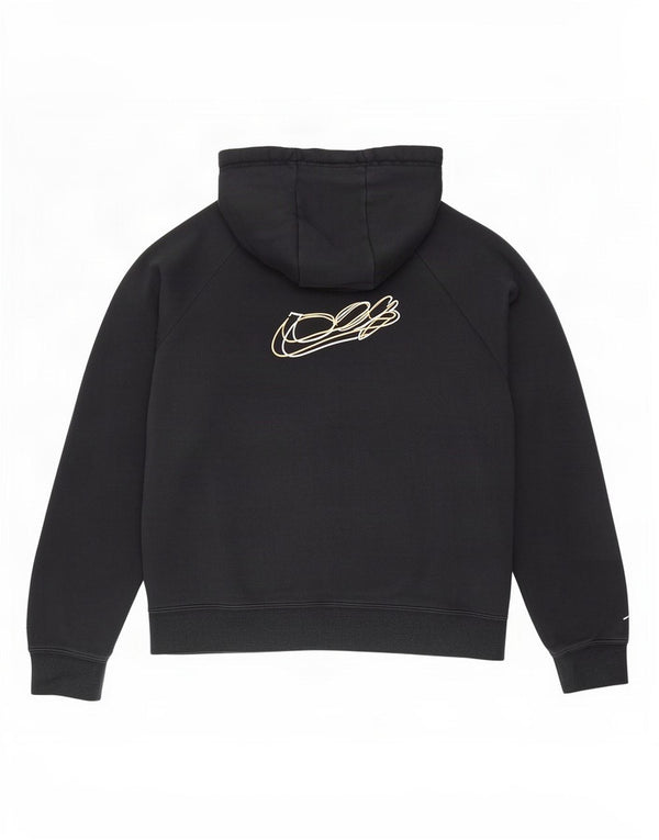 Damski sweter z kapturem i zamkiem błyskawicznym Nike Graphic Loose Fit UK 6 XS Czarny