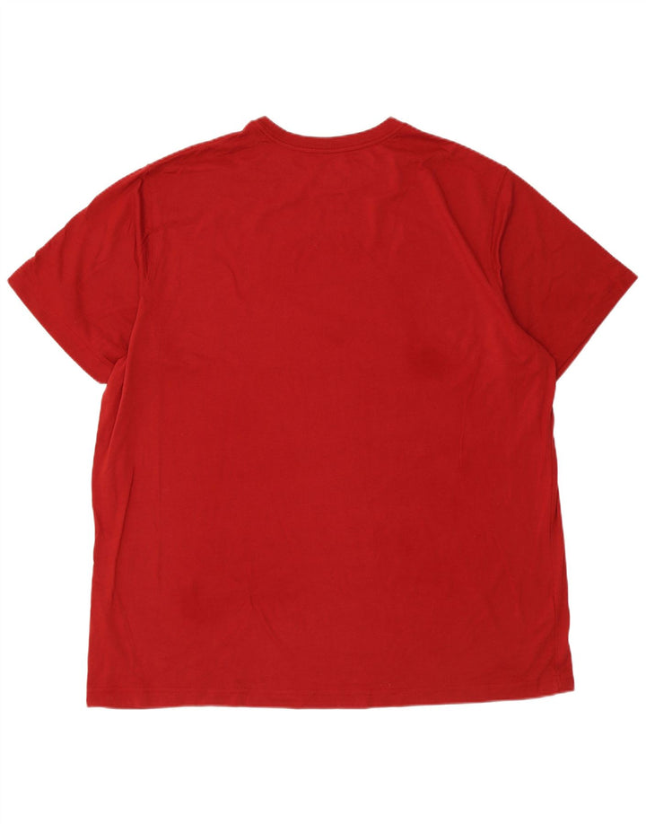 T-shirt męski EDDIE BAUER Top 2XL, czerwony, bawełniany