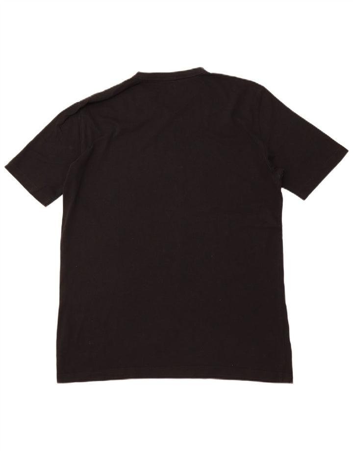 Męski T-shirt HUGO BOSS, duży, czarny, bawełniany
