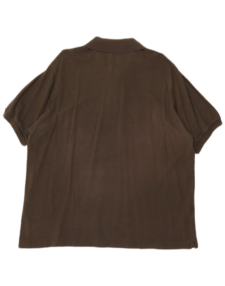 Męska koszulka polo LACOSTE, rozmiar 7, 2XL, bawełna khaki