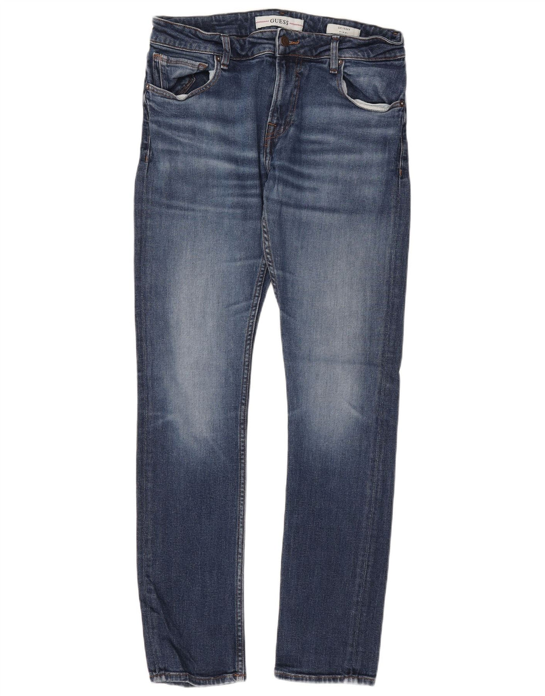 Damskie jeansy GUESS Miami Skinny W34 L31 Niebieskie, bawełniane