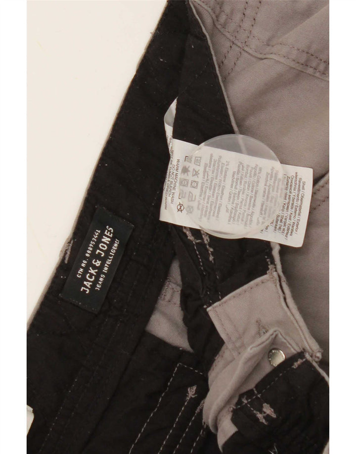 Męskie spodenki cargo Jack & Jones Comfort Fit, małe W29, szara bawełna