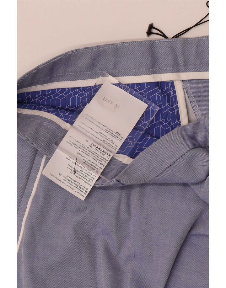 Męskie spodnie typu slim chino Hugo Boss W34 L33 niebieskie