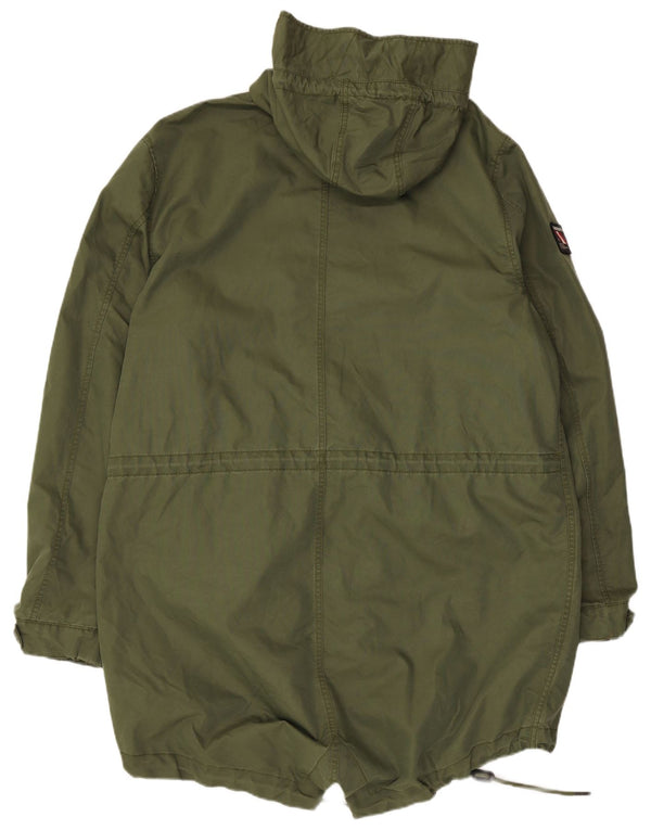Męska kurtka parka z kapturem Superdry UK 44 2XL, bawełna khaki