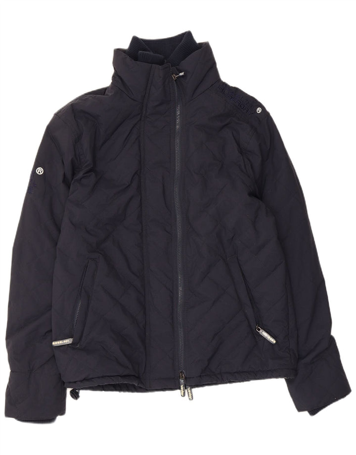 Męska pikowana kurtka wiatrówka Superdry UK 38, średni granat