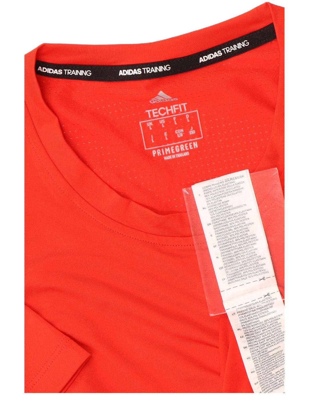 Męski T-shirt ADIDAS Aeroready, duży, czerwony, poliester