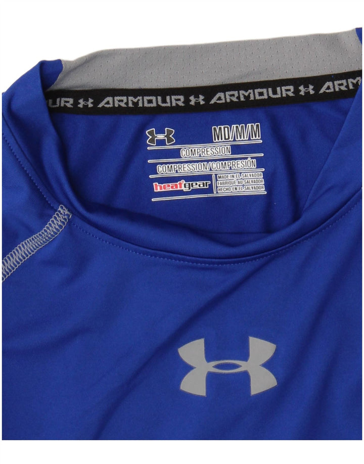 Damski top Under Armour Heat Gear Graphic z długim rękawem, UK 12, średni niebieski