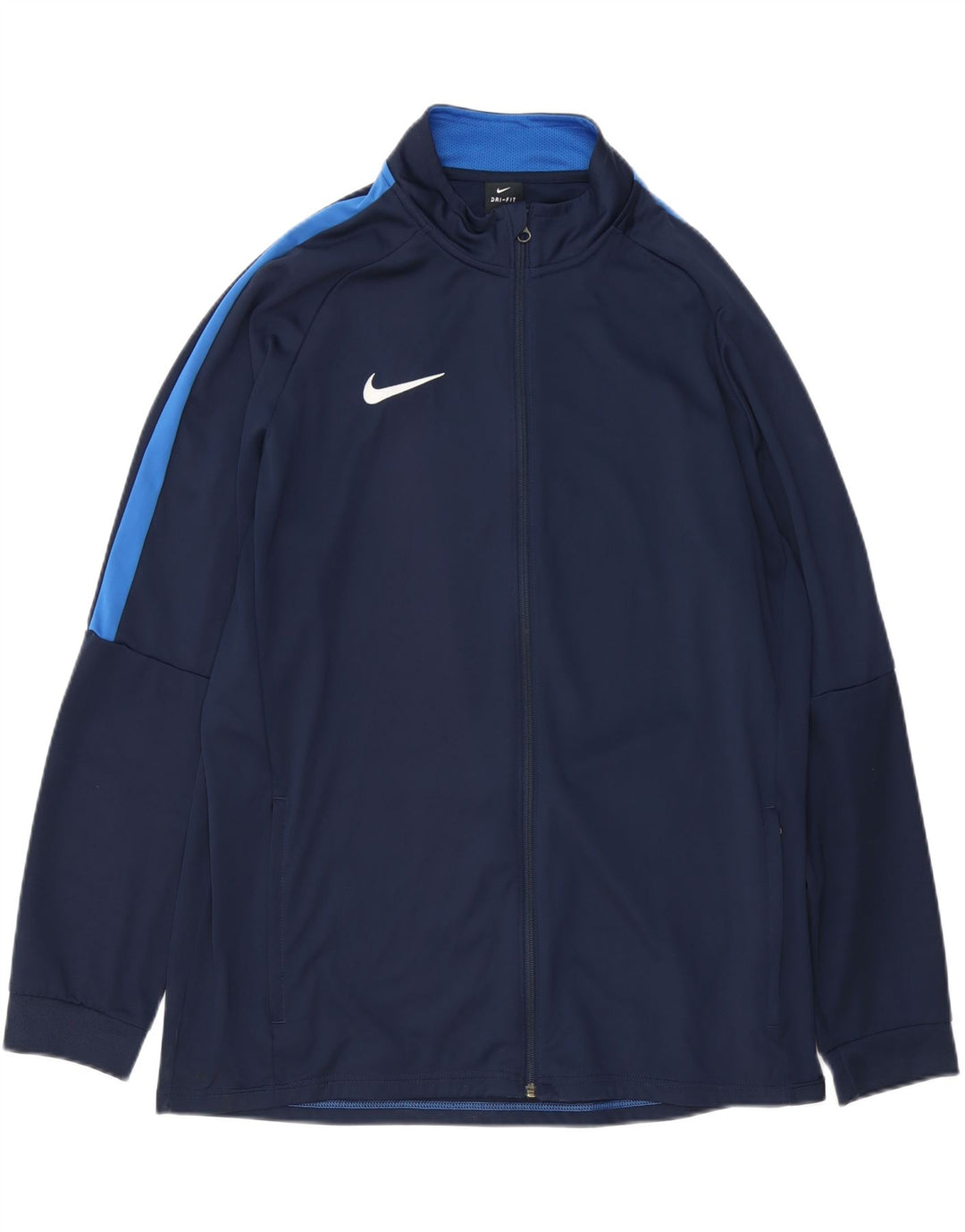 Męska kurtka dresowa Nike Dri Fit 2XL Granatowy poliester z blokami kolorów