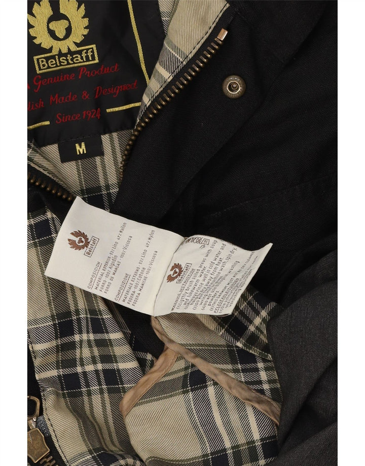 Męska kurtka użytkowa BELSTAFF UK 38, średnia czarna, bawełniana