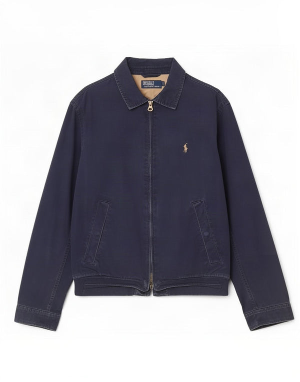 Męska kurtka bomberka Polo Ralph Lauren UK 40, duża, granatowa, bawełniana