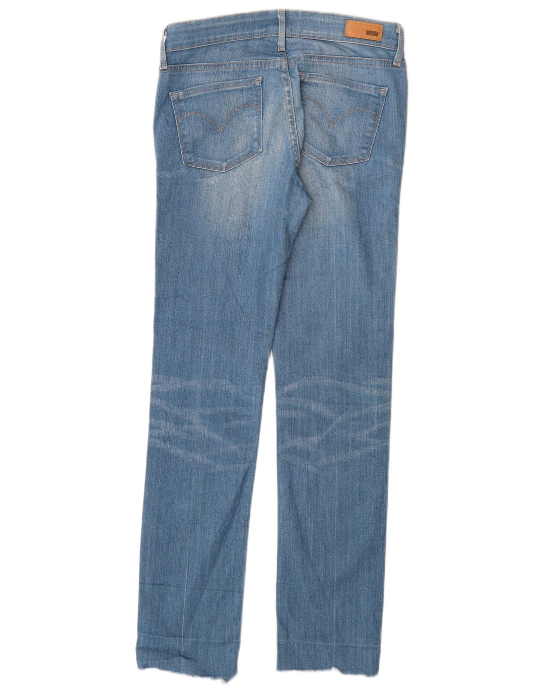 Damskie jeansy Levi's o lekkim zakrzywieniu i średnim wzroście W25 L29 Niebieska bawełna