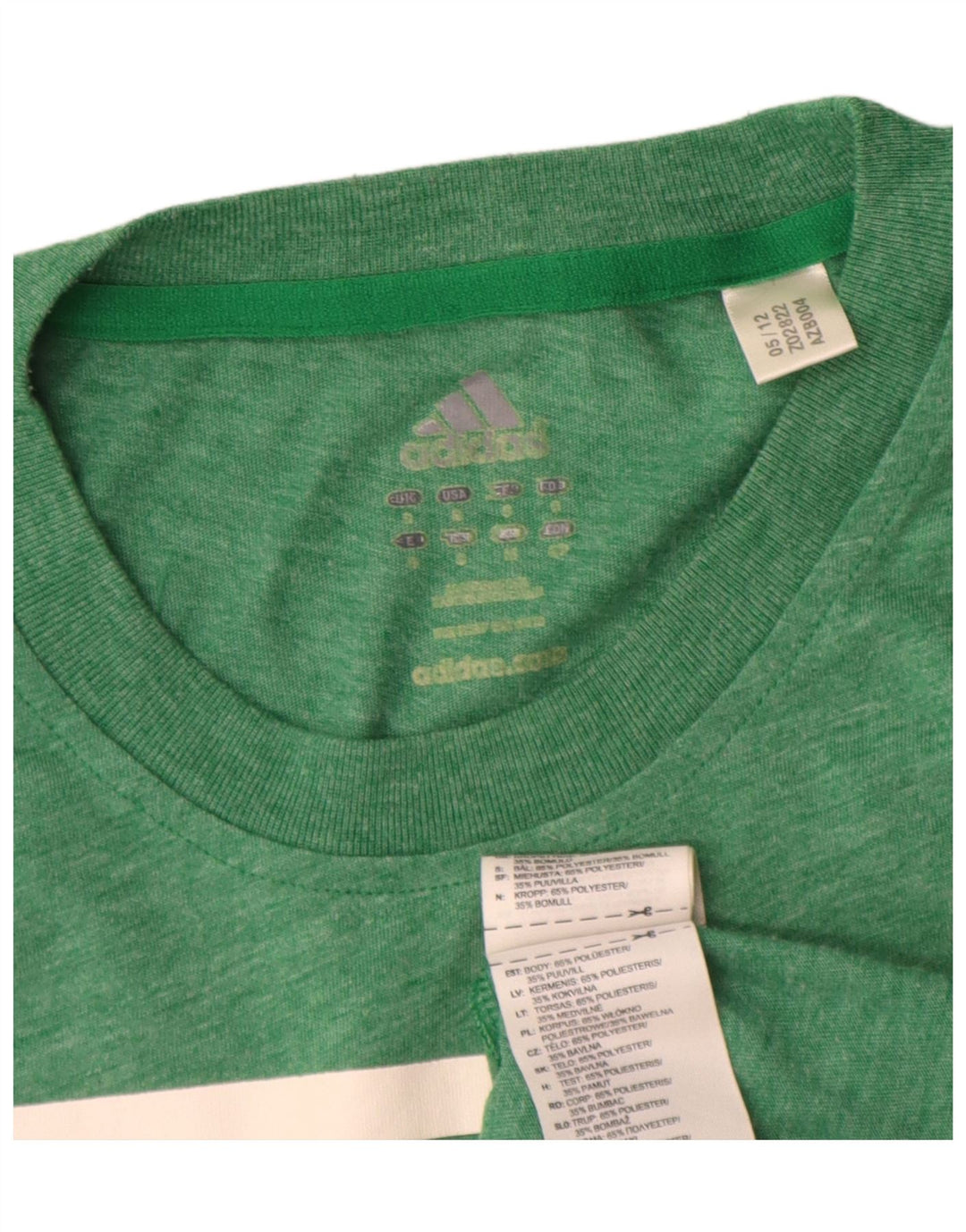 Adidas Męska koszulka Boston Celtics z grafiką Top, mała, zielona, poliestrowa