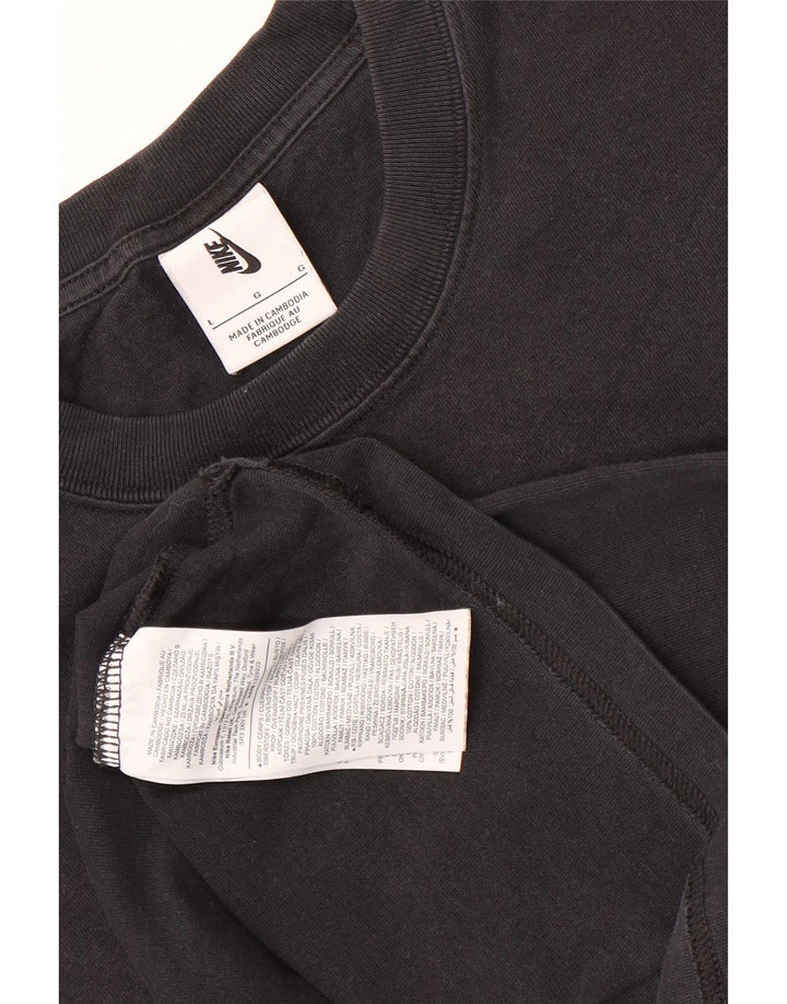 Męski T-shirt Nike, duży, czarny, bawełniany