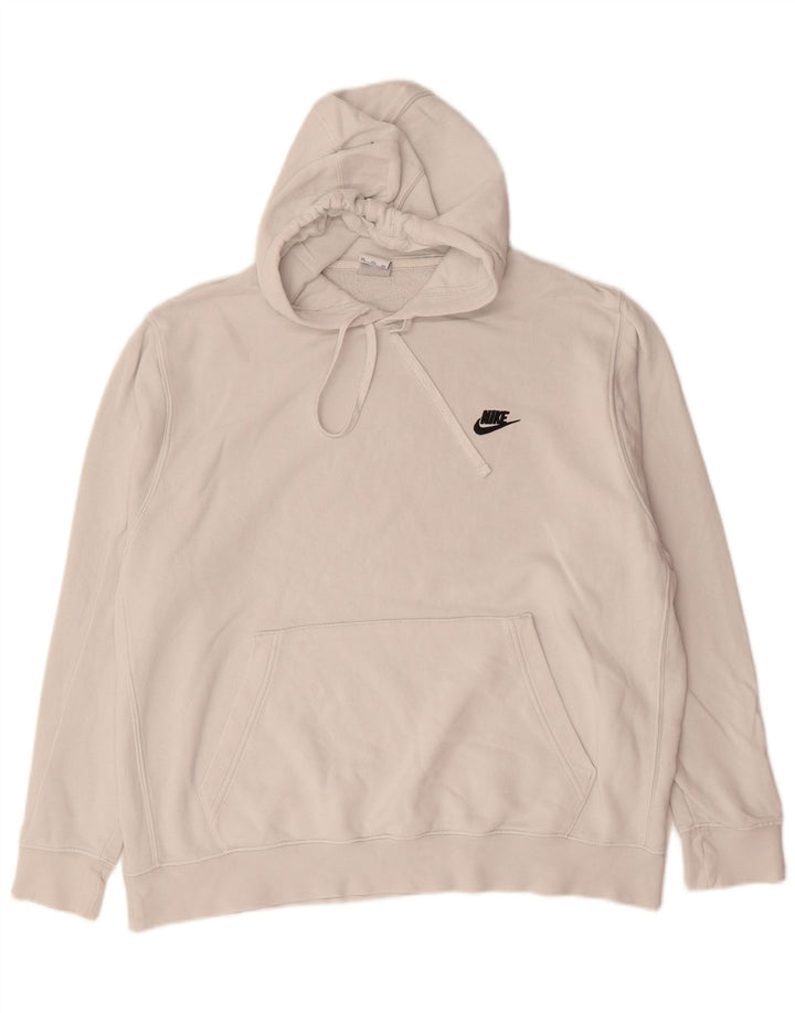 Męska bluza z kapturem Nike 2XL Biała bawełna
